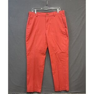 Brooks Brothers Clark Pants Mens *35x30 Pink Preppy Chino Supima Cotton Stretch